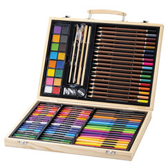 Набор ЮНОГО ХУДОЖНИКА &laquo;ANIMALS&raquo; для рисования и творчества в кейсе ЮНЛАНДИЯ, 100 предметов, 665675