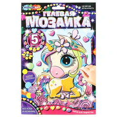 Набор для создания аппликации из гелевой мозаики, 17х23 см, АССОРТИ, МУЛЬТИ АРТ