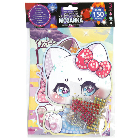 Алмазная мозаика детская АССОРТИ 10 видов, 17х23 см, на картоне, МУЛЬТИ АРТ, 5940 - фото 6