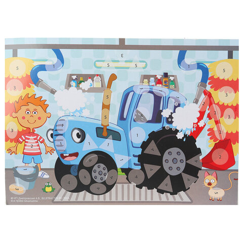 Фигурная мозаика из ЭВА, АССОРТИ 7 видов, 15х21 см, на картоне, МУЛЬТИ АРТ, 5926 - фото 3