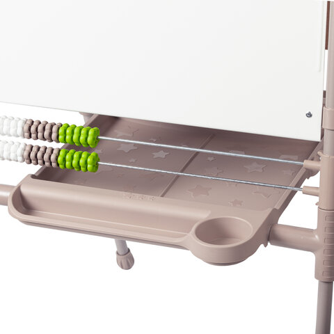 Мольберт растущий для мела/магнитно-маркерный 53х46 см BRAUBERG "NIKA KIDS", БЕЖЕВЫЙ, 665759