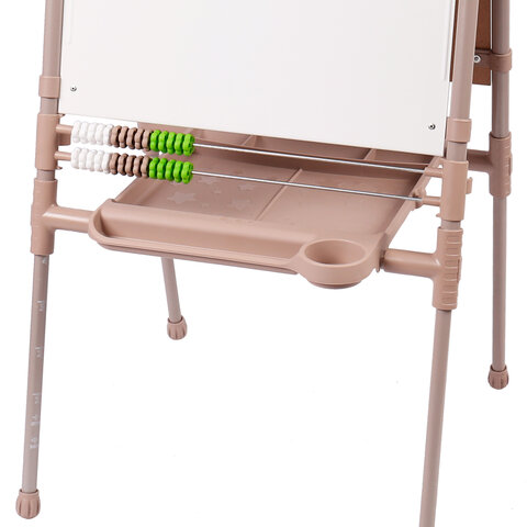 Мольберт растущий для мела/магнитно-маркерный 53х46 см BRAUBERG "NIKA KIDS", БЕЖЕВЫЙ, 665759