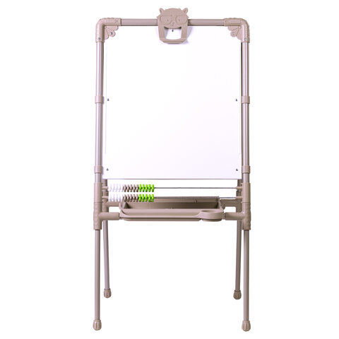 Мольберт растущий для мела/магнитно-маркерный 53х46 см BRAUBERG "NIKA KIDS", БЕЖЕВЫЙ, 665759