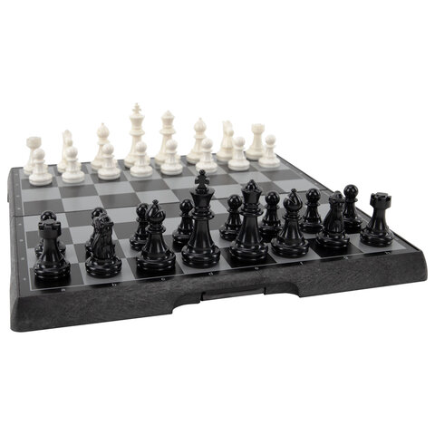 Шахматы магнитные ХИТ классические, доска 19*19см, ЗОЛОТАЯ СКАЗКА, 665760