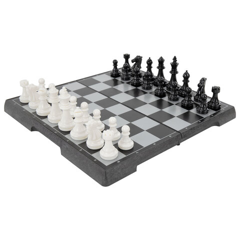 Шахматы магнитные ХИТ классические, доска 19*19см, ЗОЛОТАЯ СКАЗКА, 665760