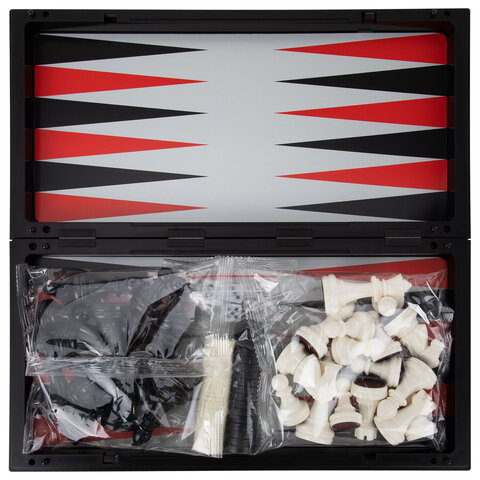 Шахматы, шашки, нарды магнитные "3 в 1" ХИТ, доска 25х25 см, ЗОЛОТАЯ СКАЗКА, 665763 - фото 18