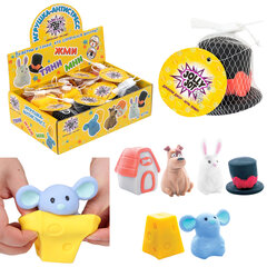 Игрушка-антистресс &laquo;ШЛЯПА, СЫР, ДОМИК&raquo; 6 см, ассорти 3 вида, дисплей, JOLLY JOT (ДЖОЛЛИ ДЖОТ), 665767