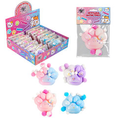 Игрушка-антистресс &laquo;ЦВЕТНАЯ КОШАЧЬЯ ЛАПКА С ПОМПОНАМИ&raquo;, 7&times;6 см, ассорти 4 вида, дисплей, JOLLY JOT (ДЖОЛЛИ ДЖОТ), 665770