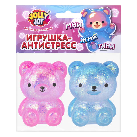 Игрушка-антистресс "МЕДВЕДИКИ. НАБОР 2 ШТУКИ", 5 см, ассорти 4 цвета, дисплей, JOLLY JOT (ДЖОЛЛИ ДЖОТ), 665771 - фото 8