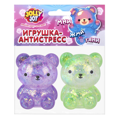 Игрушка-антистресс "МЕДВЕДИКИ. НАБОР 2 ШТУКИ", 5 см, ассорти 4 цвета, дисплей, JOLLY JOT (ДЖОЛЛИ ДЖОТ), 665771 - фото 9