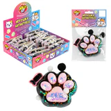 Игрушка-антистресс "КОШАЧЬЯ ЛАПКА С РЫБКОЙ", 7х6 см, черно-розовая, дисплей, JOLLY JOT (ДЖОЛЛИ ДЖОТ), 665773