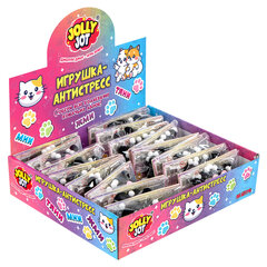 Игрушка-антистресс &laquo;КОШАЧЬЯ ЛАПКА С РЫБКОЙ&raquo;, 7&times;6 см, черно-розовая, дисплей, JOLLY JOT (ДЖОЛЛИ ДЖОТ), 665773