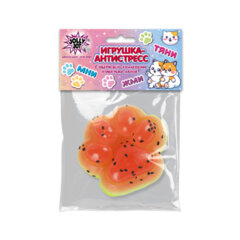 Игрушка-антистресс &laquo;КОШАЧЬЯ ЛАПКА &mdash; СОЧНЫЙ АРБУЗ&raquo;, 7&times;6 см, дисплей, JOLLY JOT (ДЖОЛЛИ ДЖОТ), 665775