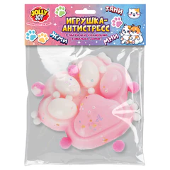 Игрушка-антистресс &laquo;МЕГА КОШАЧЬЯ ЛАПКА&raquo;, 13&times;10 см, ассорти 2 цвета, дисплей, JOLLY JOT (ДЖОЛЛИ ДЖОТ), 665778