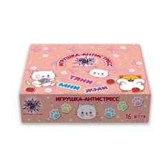 Игрушка-антистресс &laquo;КОШЕЧКА&raquo;, 9&times;6 см, ассорти 2 вида, дисплей, JOLLY JOT (ДЖОЛЛИ ДЖОТ), 665782