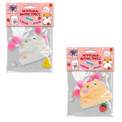 Игрушка-антистресс &laquo;ХОМЯЧОК&raquo;, 6&times;4 см, ассорти 2 вида, дисплей, JOLLY JOT (ДЖОЛЛИ ДЖОТ), 665783