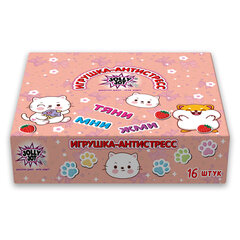 Игрушка-антистресс &laquo;КОТИК-ТОСТИК&raquo;, 8&times;7 см, дисплей, JOLLY JOT (ДЖОЛЛИ ДЖОТ), 665784