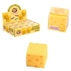 Игрушка-антистресс &laquo;СЫР&raquo;, 6 см, дисплей, JOLLY JOT (ДЖОЛЛИ ДЖОТ), 665807