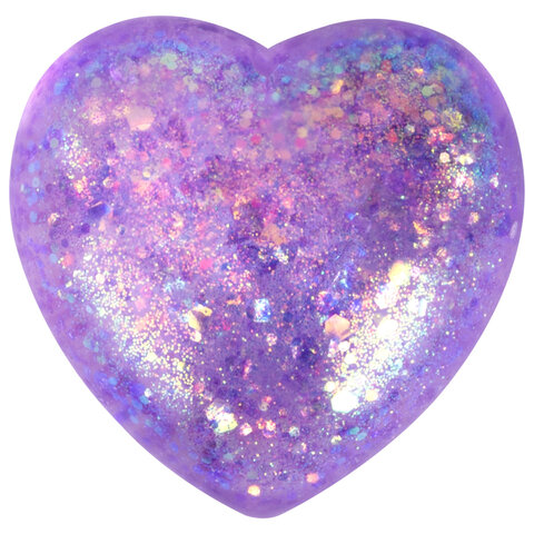 Игрушка-антистресс "СТЕКЛЯННОЕ СЕРДЦЕ", 5 см, ассорти 4 цвета, дисплей, JOLLY JOT (ДЖОЛЛИ ДЖОТ), 665808 - фото 2