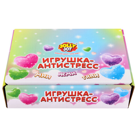 Игрушка-антистресс "СТЕКЛЯННОЕ СЕРДЦЕ", 5 см, ассорти 4 цвета, дисплей, JOLLY JOT (ДЖОЛЛИ ДЖОТ), 665808 - фото 7