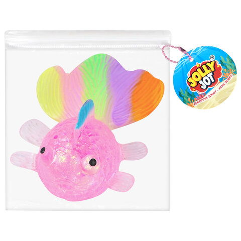 Игрушка-антистресс "РЫБКА", 11 см, ассорти 4 цвета, дисплей, JOLLY JOT (ДЖОЛЛИ ДЖОТ), 665813