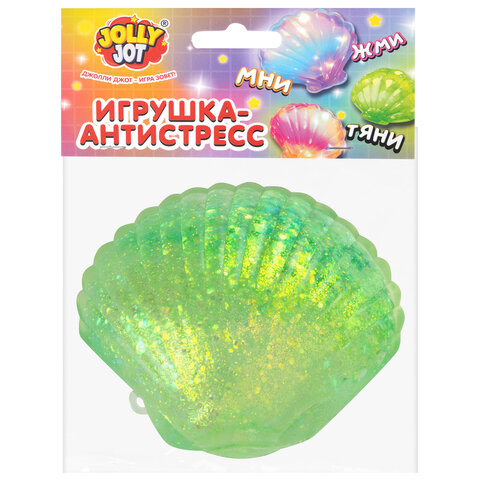 Игрушка-антистресс "РАКОВИНА", 8 см, ассорти 4 цвета, дисплей, JOLLY JOT (ДЖОЛЛИ ДЖОТ), 665814