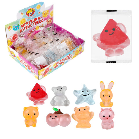 Игрушка-антистресс "ИГРУШКА-ЖЕЛЕШКА МИНИ", 4 см, ассорти 8 видов, дисплей, JOLLY JOT (ДЖОЛЛИ ДЖОТ), 665817 - фото 2