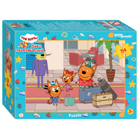 Пазл картонный 54 элемента, ЛИЦЕНЗИОННЫЕ СЮЖЕТЫ, АССОРТИ, 9х6,5,х2,5 см