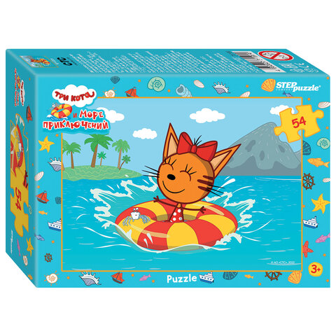 Пазл картонный 54 элемента, ЛИЦЕНЗИОННЫЕ СЮЖЕТЫ, АССОРТИ, 9х6,5,х2,5 см