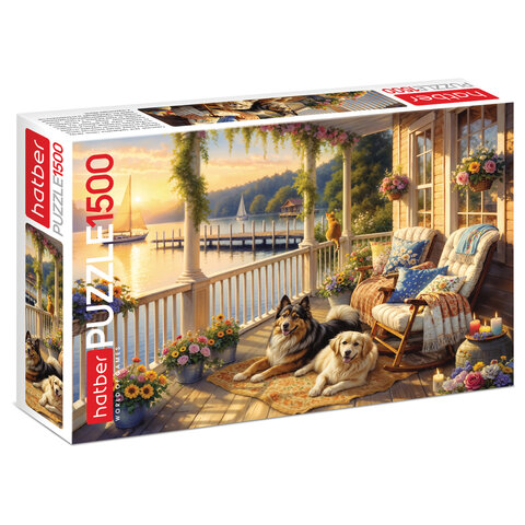 Пазл картонный 1500 элементов, АССОРТИ, 670х480мм, HATBER