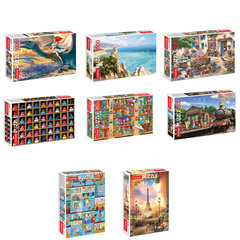 Пазл картонный 1500 элементов АССОРТИ, 670х480 мм, HATBER