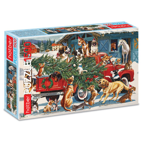 Пазл картонный 1500 элементов, АССОРТИ, 670х480мм, HATBER