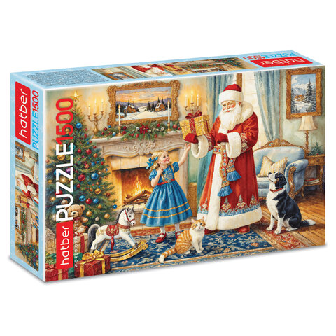 Пазл картонный 1500 элементов, АССОРТИ, 670х480мм, HATBER