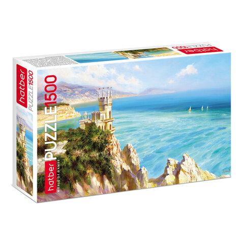 Пазл картонный 1500 элементов, АССОРТИ, 670х480мм, HATBER