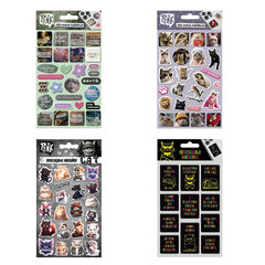 Наклейки эпоксидные АССОРТИ, 11х20 см, PINK