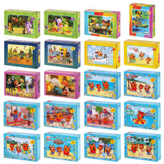 Пазлы картонные 54 элемента, "Лицензионные сюжеты", КОМПЛЕКТ 20 шт., поле 17,5х13 см