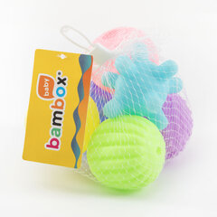 Тактильные мячики, пастельные, сенсорные игрушки развивающие, ЭКО, 6 штук, диаметр 55 мм, BAMBOX BABY (БАМБОКС БЭБИ), 665897