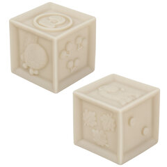 Тактильные кубики, сенсорные, ЭКО 12 штук, BAMBOX BABY (БАМБОКС БЭБИ), 665900