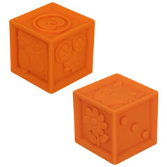 Тактильные кубики, сенсорные, ЭКО 12 штук, BAMBOX BABY (БАМБОКС БЭБИ), 665900