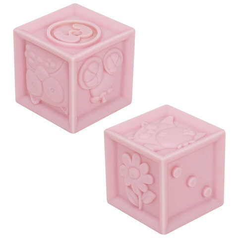 Тактильные кубики пастельные сенсорные ЭКО 12 штук, BAMBOX BABY (БАМБОКС БЭБИ), 665901