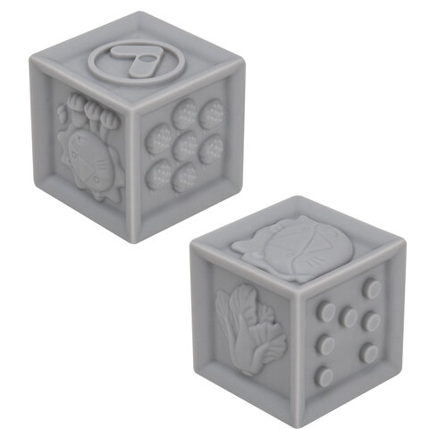 Тактильные кубики пастельные сенсорные ЭКО 12 штук, BAMBOX BABY (БАМБОКС БЭБИ), 665901