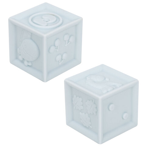 Тактильные кубики пастельные сенсорные ЭКО 12 штук, BAMBOX BABY (БАМБОКС БЭБИ), 665901