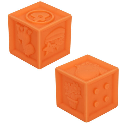 Тактильные кубики пастельные сенсорные ЭКО 12 штук, BAMBOX BABY (БАМБОКС БЭБИ), 665901