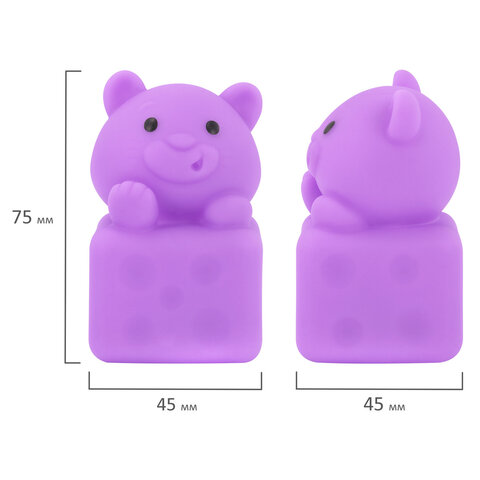 Тактильные игрушки, "Животные", сенсорные развивающие, ЭКО, 6 штук, BAMBOX BABY (БАМБОКС БЭБИ), 665903 - фото 7