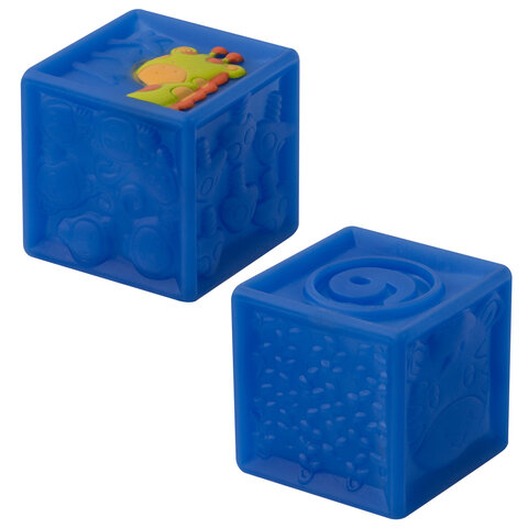 Тактильные кубики, сенсорные игрушки развивающие, ЭКО, 9 штук, BAMBOX BABY (БАМБОКС БЭБИ), 665908