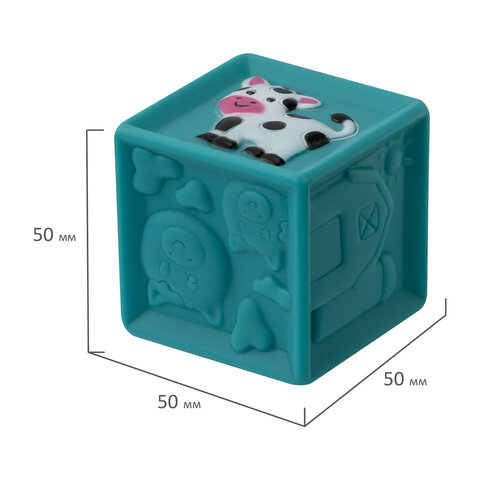 Тактильные кубики, сенсорные игрушки развивающие, ЭКО, 9 штук, BAMBOX BABY (БАМБОКС БЭБИ), 665908