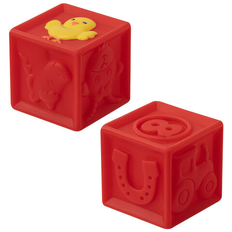 Тактильные кубики, сенсорные игрушки развивающие, ЭКО, 9 штук, BAMBOX BABY (БАМБОКС БЭБИ), 665908