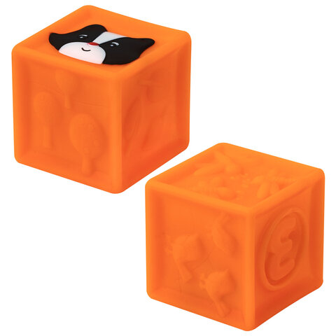 Тактильные кубики, сенсорные игрушки развивающие, ЭКО, 9 штук, BAMBOX BABY (БАМБОКС БЭБИ), 665908