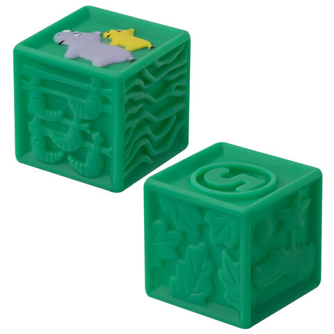 Тактильные кубики, сенсорные игрушки развивающие, ЭКО, 9 штук, BAMBOX BABY (БАМБОКС БЭБИ), 665908