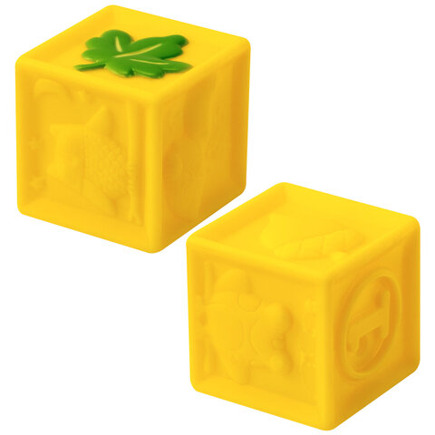 Тактильные кубики, сенсорные игрушки развивающие, ЭКО, 9 штук, BAMBOX BABY (БАМБОКС БЭБИ), 665908